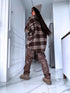 Plaid shirt "RAINY DAY" VMC58- BROWN